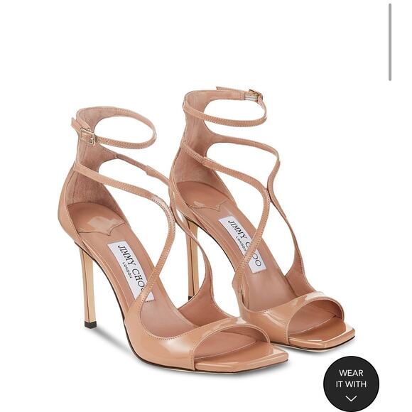 Jimmy Choo Azia 95 Strappy High Heel Sandal -Old Version EU 37 - Picture 9 of 9